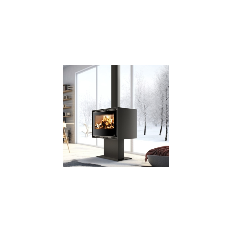 Poêle à Bois Ferlux Enya 80 pied central 9.6 kW