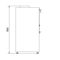 Poêle à Bois Ferlux Afar en Fonte avec Bûcher 15.9 kW