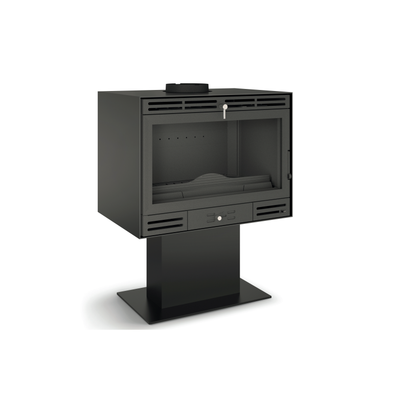 Poêle à Bois Ferlux Afar en Fonte pied central 15.9 kW