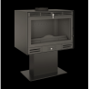 Poêle à Bois Ferlux Afar en Fonte pied central 15.9 kW