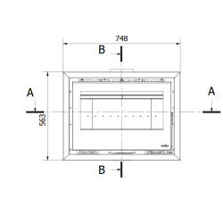Insert à Bois Ferlux Fuji 70 turbo ventilé 8.2 kW