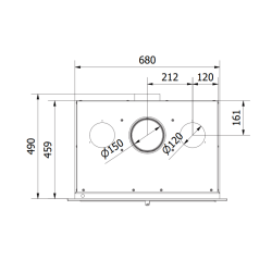 Ferlux Fuji 70 pastilha turboalimentada a lenha 8,2 kW