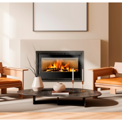 Insert à Bois Ferlux Teide 100 panoramique 12.5 kW turbo ventilé