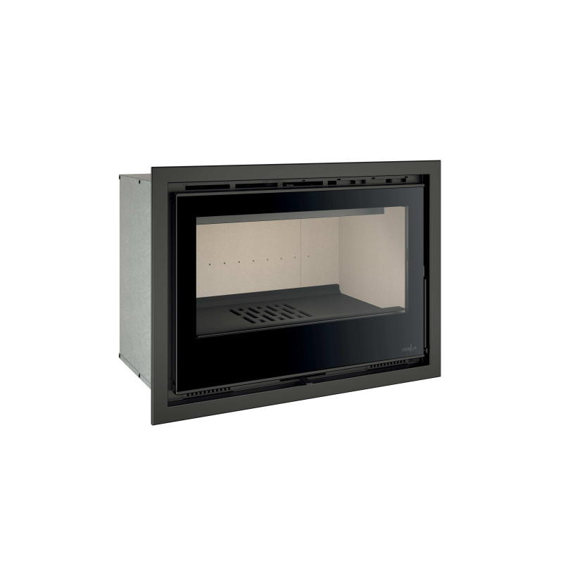 Ferlux Teide 80 Panoramic 9.6 kW Turbo Ventilated Wood Burning Insert