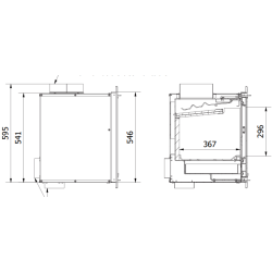 Ferlux Teide 90 Panoramic 11 kW Turbo Ventilated Wood-Based Fireplace