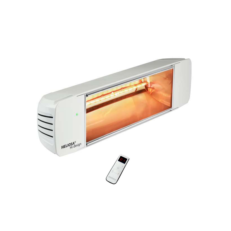 Heliosa HD 77 Radiante 2000W Aquecedor Rádio Controle Remoto Branco.