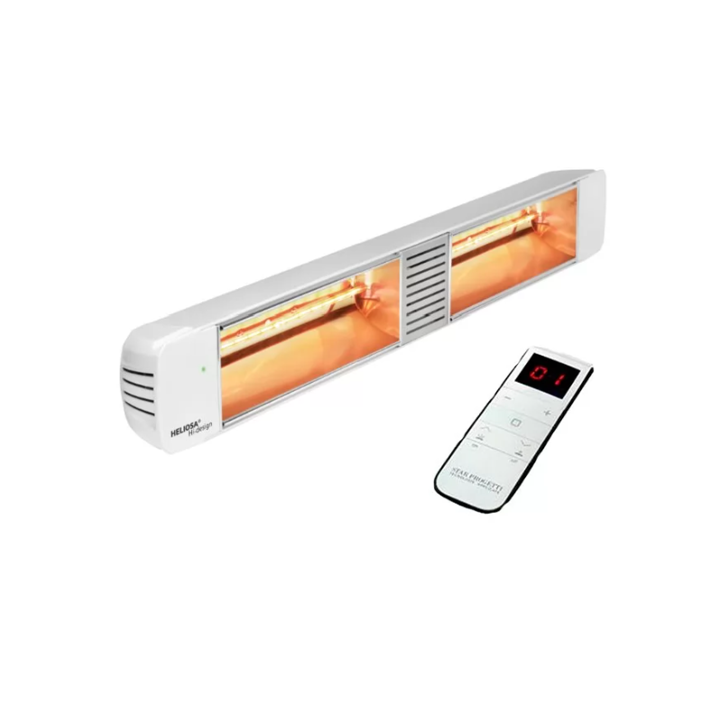 Chauffage Heliosa HD 88 Radiant 3000W Télécommande radio blanc