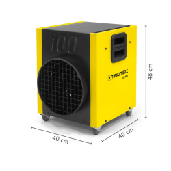 Trotec TEH 100 Potência do aquecedor elétrico da construção 18kW