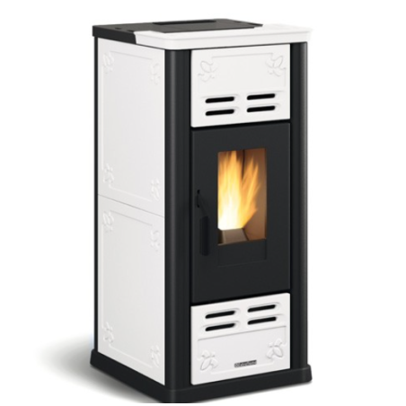 Extraflame Serafina Lux Evo 8kW Stufa a Pellet Ventilata Bianca