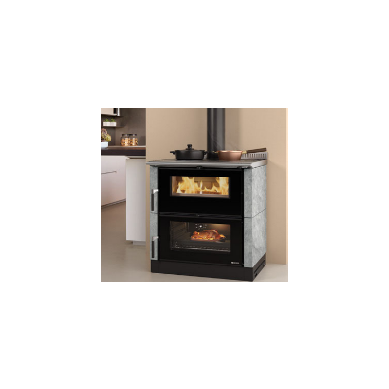 Cuisinière à bois La Nordica Verona XXL Petra 7kW pierre naturelle