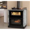 Fogão a lenha La Nordica Verona XXL Petra 7kW pedra natural