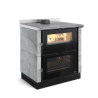 Fogão a lenha La Nordica Verona XXL Petra 7kW pedra natural