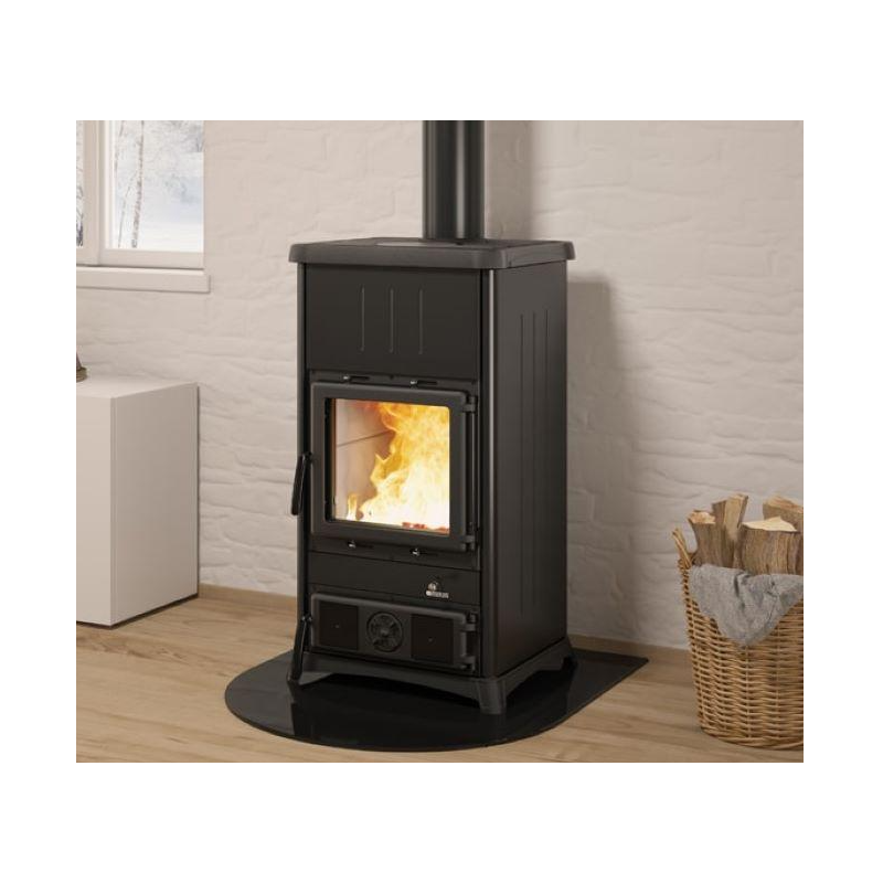 Recuperação de calor fogão a lenha La Nordica Concita 2.0 Aço 13kW