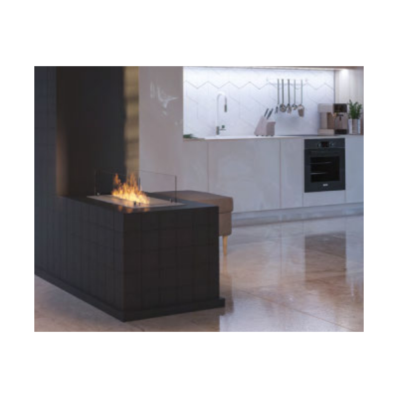 Infire 1L Insert 600 Bioethanol Burner com 2 unidades de vidro