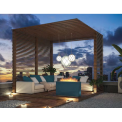 Cheminée au bioéthanol Infire Incube avec 2 vitres 3 kW Noir