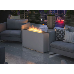 Infire Incoza 3 Stufa a Bioetanolo con 3 Lati Vetrati 3 kW Nero