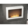 Infire Murall 800 Bioethanol Fireplace with Glass 3 kW White