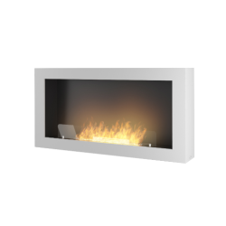 Infire Murall 1000 Chimenea de Bioetanol con Vidrio 2 kW Blanco