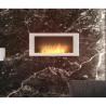 Cheminée au bioéthanol Infire Murall 1200 avec vitre 3 kW Blanc