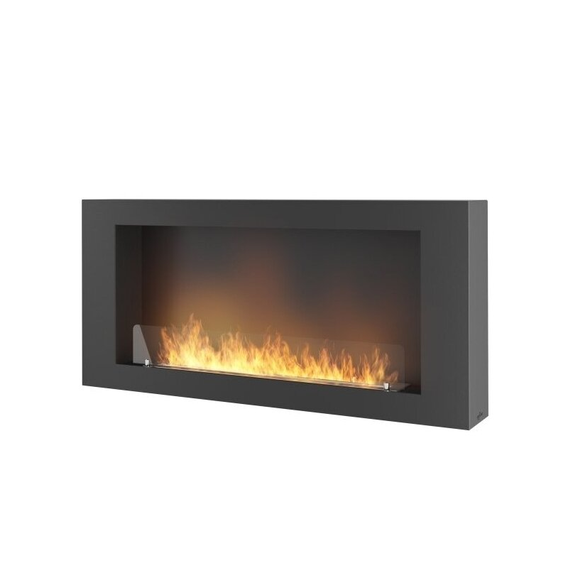 Infire Murall 1200 Caminetto a bioetanolo con vetro 3 kW Nero