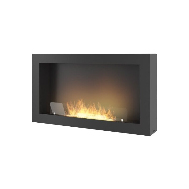 Infire Murall 1000 Lareira a Bioetanol com Vidro 2 kW Preto