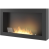 Infire Murall 1000 Chimenea de Bioetanol con Vidrio 2 kW Negro