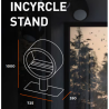 Chimenea de Bioetanol Incyrcle Infire con Soporte 2 kW Negro
