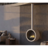 Chimenea de Bioetanol Suspendida Incyrcle Infire 2 kW Blanco con Vidrio