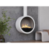 Infire Incyrcle Caminetto a Bioetanolo Sospeso 2 kW Bianco con Vetro