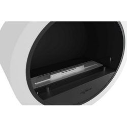 Cheminée au bioéthanol Infire Incyrcle suspendue 2 kW Blanc avec vitre