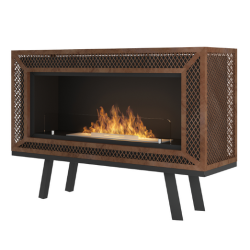 Infire Inecco Bioethanol-Kamin mit Halterung 2 kW Schwarz