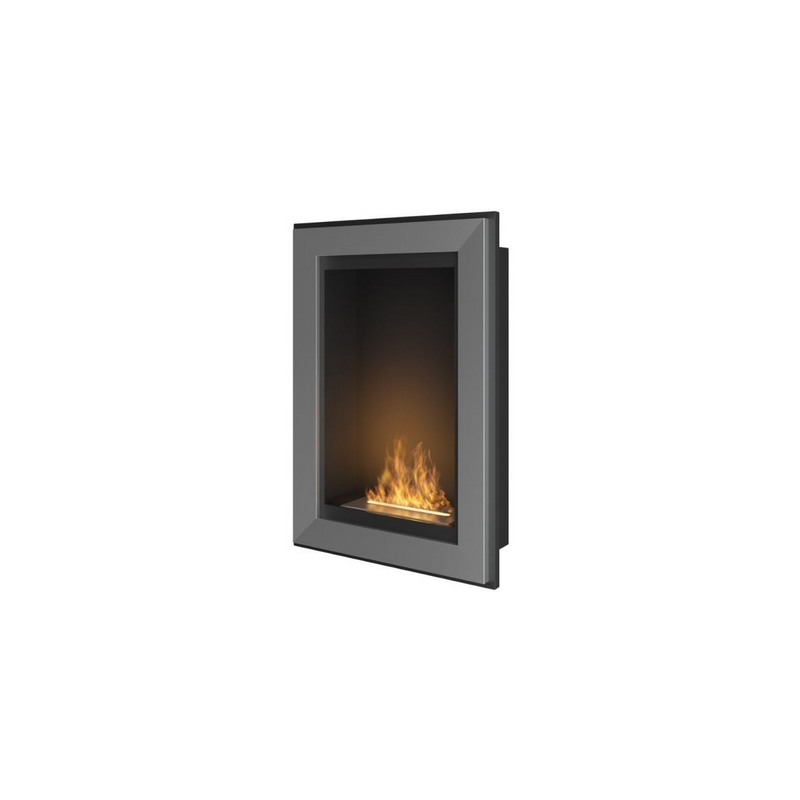 Cheminée au bioéthanol SIMPLEfire Frame 550 Inox avec 1 vitre