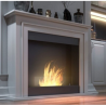 Cheminée au bioéthanol SIMPLEfire Portal1 blanc avec 1 vitre