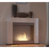 Cheminée au bioéthanol SIMPLEfire Portal2 blanc avec 1 vitre