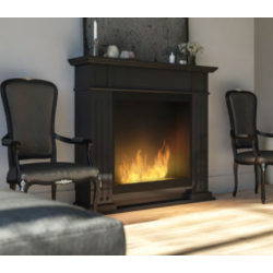 Cheminée au bioéthanol Infire  Inportal1 noir avec 1 vitre