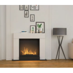 Cheminée au bioéthanol Infire Inportal2 blanc avec 1 vitre
