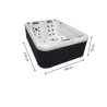 Bañera de hidromasaje Parma 3 plazas Plug&Play 29 jets L216xD160xH78 VerySpas