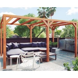 Freestanding wooden pergola Fuengirola 500x300cm 15m2