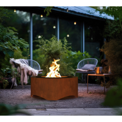 Tigela de Fogo de Aço Corten Redonda 70 cm Infire
