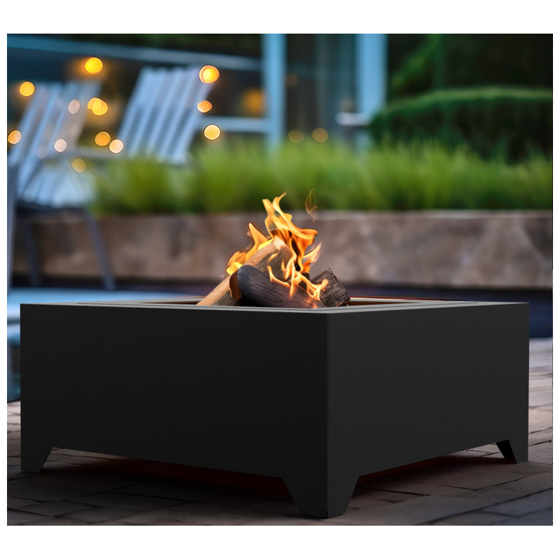 Braséro en Acier Square Noir 70cm Infire