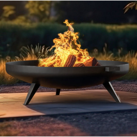 Misa 1000 Cuenco de Fuego de Acero Negro Infire