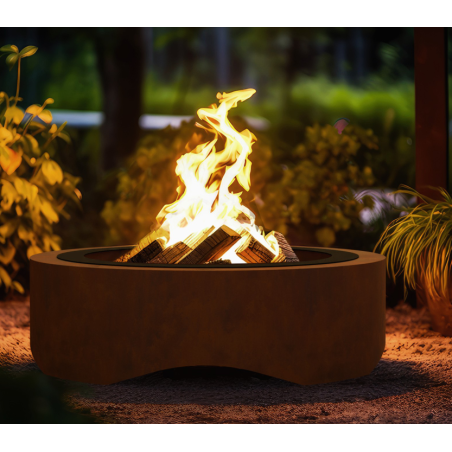 Round 1000 Corten Infire Steel Fire Bowl