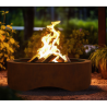 Runde Feuerschale aus 1000 Corten-Infire-Stahl