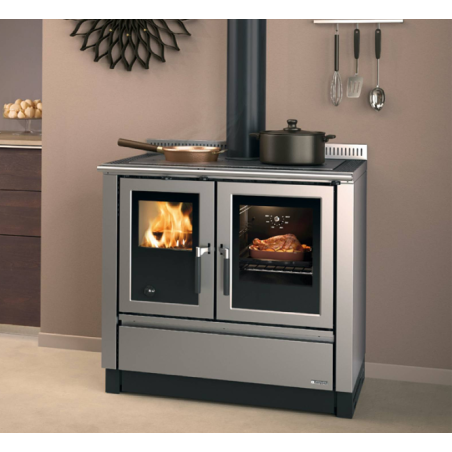 Cuisinière à bois La Nordica Venezia Inox 8kW
