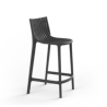 Set of 4 Ibiza Counter High Stools black Vondom