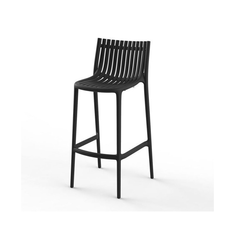 Set de 4 Taburetes de Bar Ibiza Bar Negro Vondom