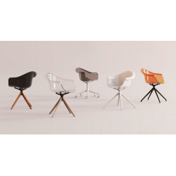 Set of 4 Ibiza Bar Stools Ecru Vondom