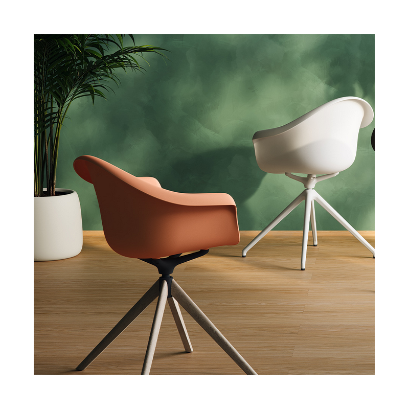 Set mit 2 Incasso Melon Vondom Drehstühlen