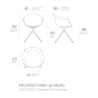 Set mit 2 Incasso Melon Vondom Drehstühlen