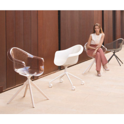 Lot de 2 Fauteuils Pivotants Incasso Ambre Vondom